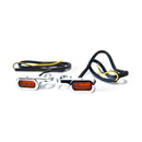 Fastline Below Bar LED Turn Signal Set Chrome / Amber Lens For Hydraulic Clutch: 09-16 Touring