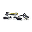 Fastline Below Bar LED Turn Signal Set Chrome / Smoke Lens For Hydraulic Clutch: 09-16 Touring