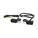 Fastline Below Bar LED Turn Signal Set Black / Smoke Lens For Hydraulic Clutch: 09-16 Touring