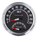 FL Speedo / Tachometer 73-84 Face Black 2:1 Kmh