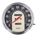 FL Speedometer 62-67 Electra Face Black / Gold 1:1 Kmh