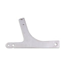 Sissybar Side Plates Rigid Mount Chrome For 96-01 Dyna Excl. FXDWG