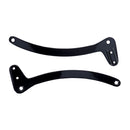 Sissybar Side Plates Rigid Mount Black - 18.7cm Wide