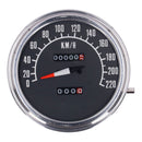 FL Speedometer 74-84 Face Black 2:1 Kmh