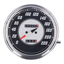 FL Speedometer 46-47 Face Silver / Black 2:1 Kmh