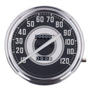 Classic FL Speedometer 41-45 Face Silver / Black 2:1 Mph