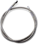 Universal Brake Line Clear-Coated Stainless Steel Silver - 38 Inch