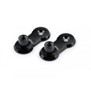 Adjustable Footpegs Relocation Adaptor Black - 40mm