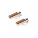 Vintage Footpegs Silver