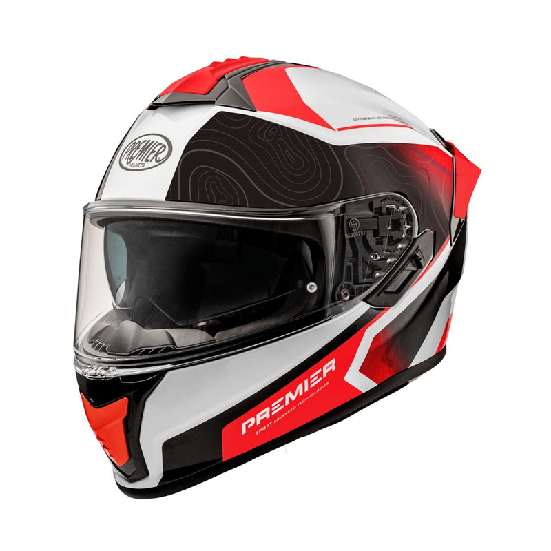 Evoluzione DK 2BM Full Face Helmet Gloss Black / Red / White