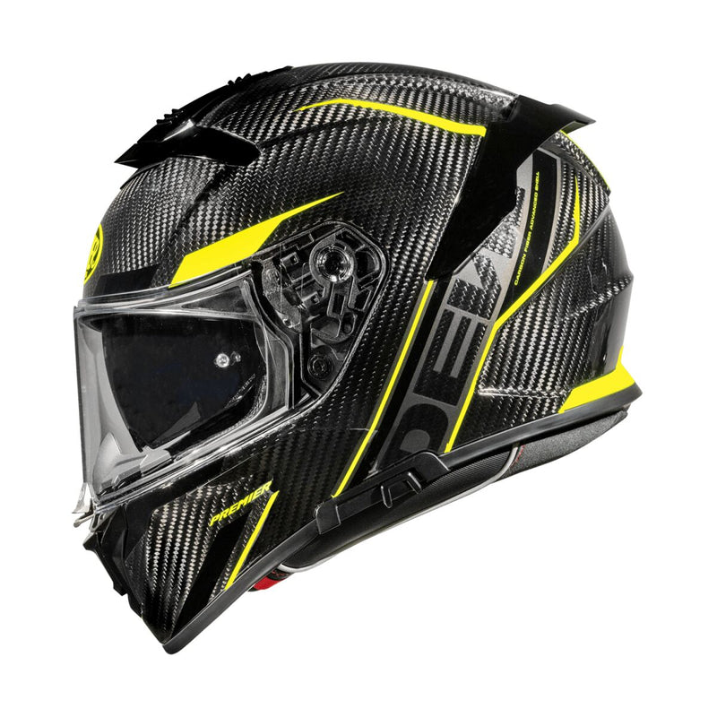 Devil Carbon STY Full Face Helmet Gloss Black / Yellow