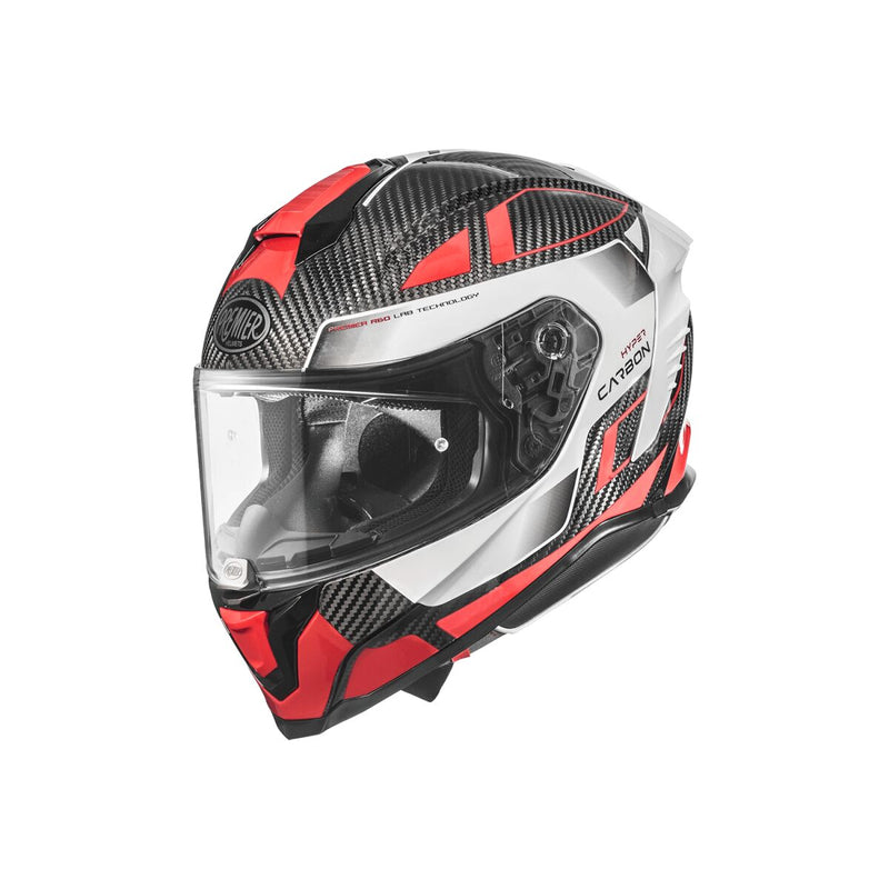 Hyper Carbon Full Face Helmet Grey / Red / White