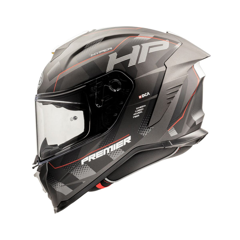 Hyper HP Full Face Helmet Black / Grey / Red