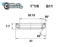 Headset Bearing - 30.15 X 41 X 7.7 MM | 36°/45°