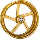 One-Piece Pro-AM Aluminum Wheel Gloss / Gold / Machined For Harley Davidson FLHR 1584 ABS 2008-2011 - 21 Inch