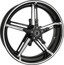 Factory 24 Front Wheel Kit Black / Machined For Harley Davidson FLHX 1923 ABS 2024-2025 - 18 Inch