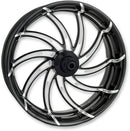 One-Piece Aluminum Wheel Anodized / Black / Machined For Harley Davidson FLHR 1584 2009-11 - 18 X 5.5 Inch