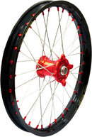 Elite MX-EN Wheel Silver Spokes Black / Red Hub / Silver For Gas Gas EC 125 2025 - 1.60 Inch