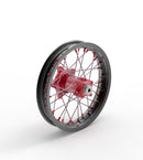 Elite MX-EN Wheel Silver Spokes Black / Red Hub / Silver For Gas Gas MC 65 2021-2026 - 1.60 Inch