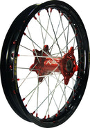 Elite MX-EN Wheel Silver Spokes Black / Red Hub / Silver For Gas Gas MC 65 2021-2026 - 1.60 Inch