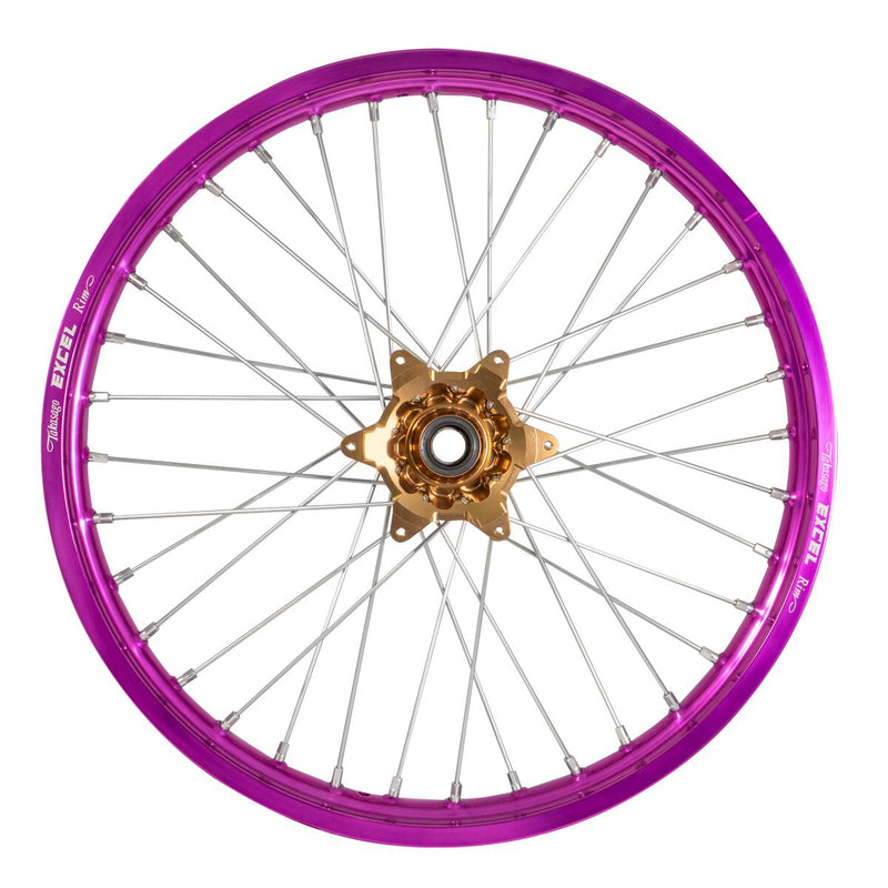 Racing Team Replica Elite Wheels Light Bronze / Purple For Fantic XXF 250 2021-2024 - 1.60