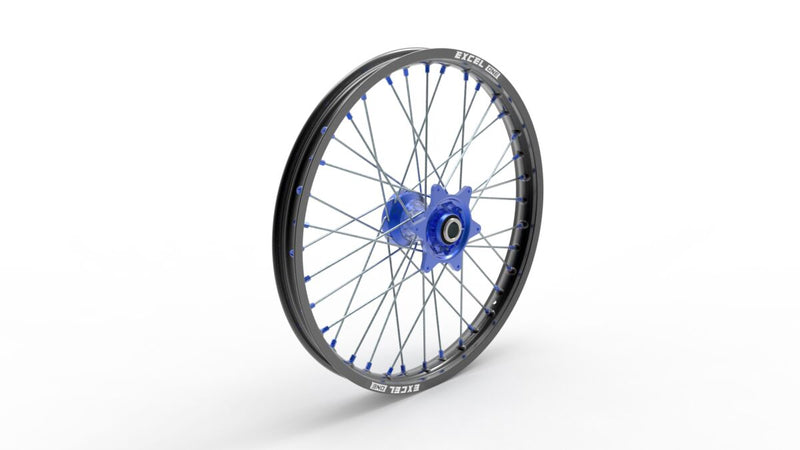 Elite MX-EN Wheel A60 Silver Spokes Blue Hub For Gas Gas EC 250 2024-2025 - 21 Inch