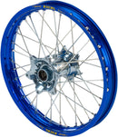Elite MX-EN Wheel Silver Spokes Blue / Silver For Fantic XX 125 2021-2024 - 19 Inch