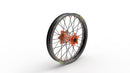 Elite MX-EN Wheel Black Spokes Black / Orange Hub For Gas Gas EC 250 2021-2023 - 2.15 Inch