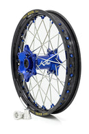 Elite MX-EN Wheel Silver Spokes Black / Blue Hub / Silver For Fantic XE 125 2021-2024 - 2.15 Inch