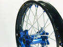 Elite MX-EN Wheel Silver Spokes Black / Blue Hub / Silver For Fantic XE 125 2021-2024 - 2.15 Inch