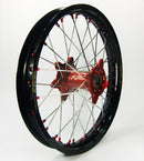 Elite MX-EN Wheel Silver Spokes Black / Red Hub / Silver For Gas Gas EX 250 2021-2023 - 19 Inch