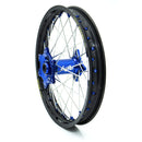 Elite MX-EN Wheel Silver Spokes Black / Blue Hub / Silver For Sherco SE 125 2018-2025 - 19 Inch X 2.15 Inch