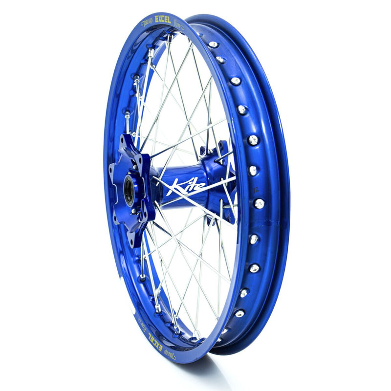 Elite MX-EN Wheel Silver Spokes Blue Hub For Fantic XXF 250 2021-2024 - 2.15 Inch