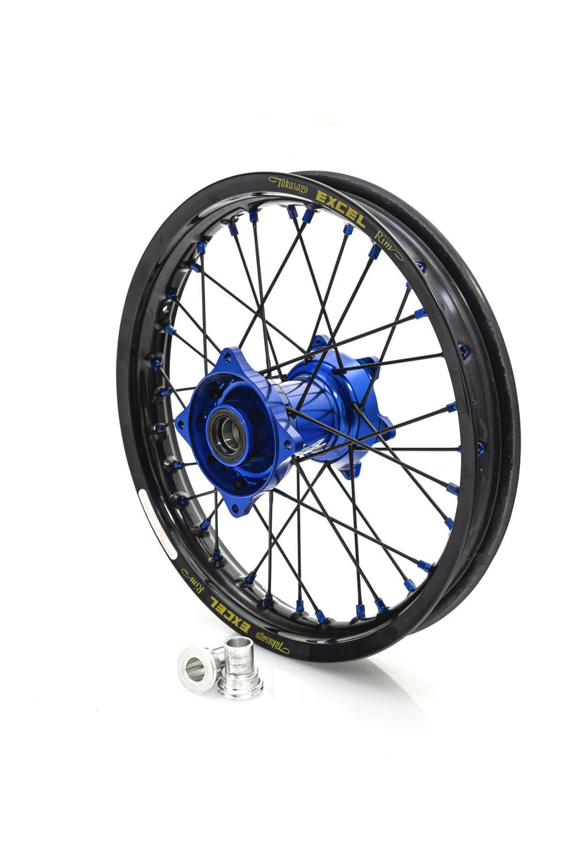 Elite MX-EN Wheel Black Spokes Black / Blue Hub For Husqvarna TC 85 19/16 2021-2024 - 16