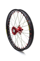Elite MX-EN Wheel Silver Spokes Black / Red Hub / Silver For Gas Gas MC 85 17/14 2022-2024 - 1.60 Inch