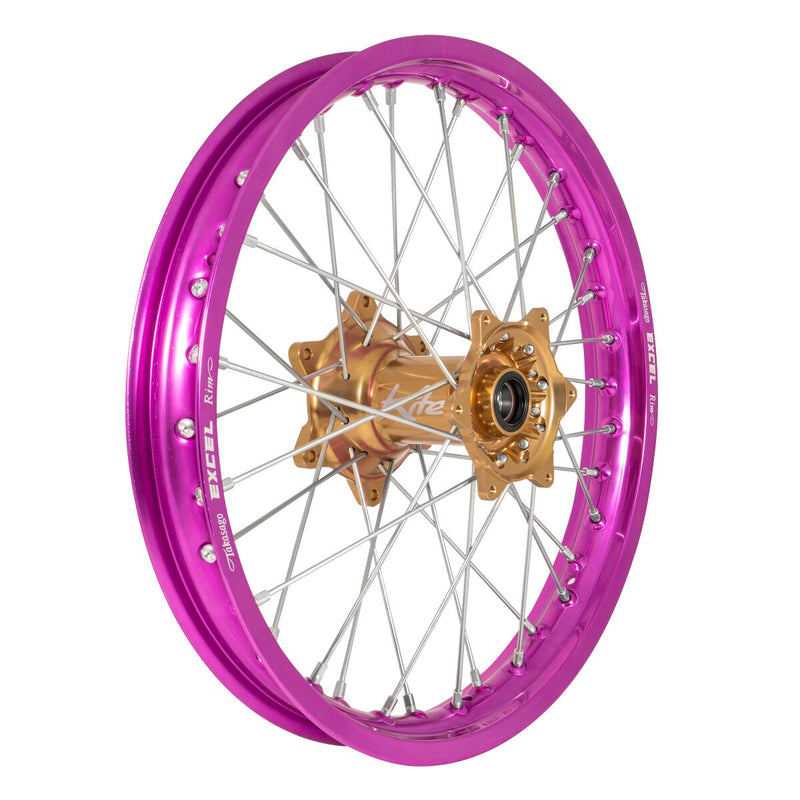 Racing Team Replica Elite Wheels Light Bronze / Purple For Fantic XXF 250 2021-2024 - 2.15