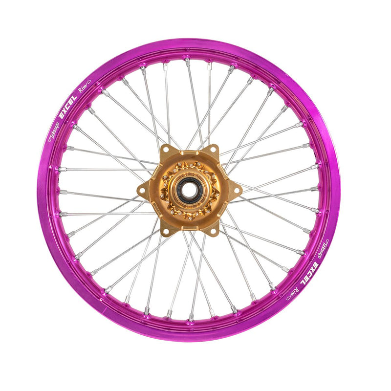 Racing Team Replica Elite Wheels Light Bronze / Purple For Fantic XXF 250 2021-2024 - 2.15