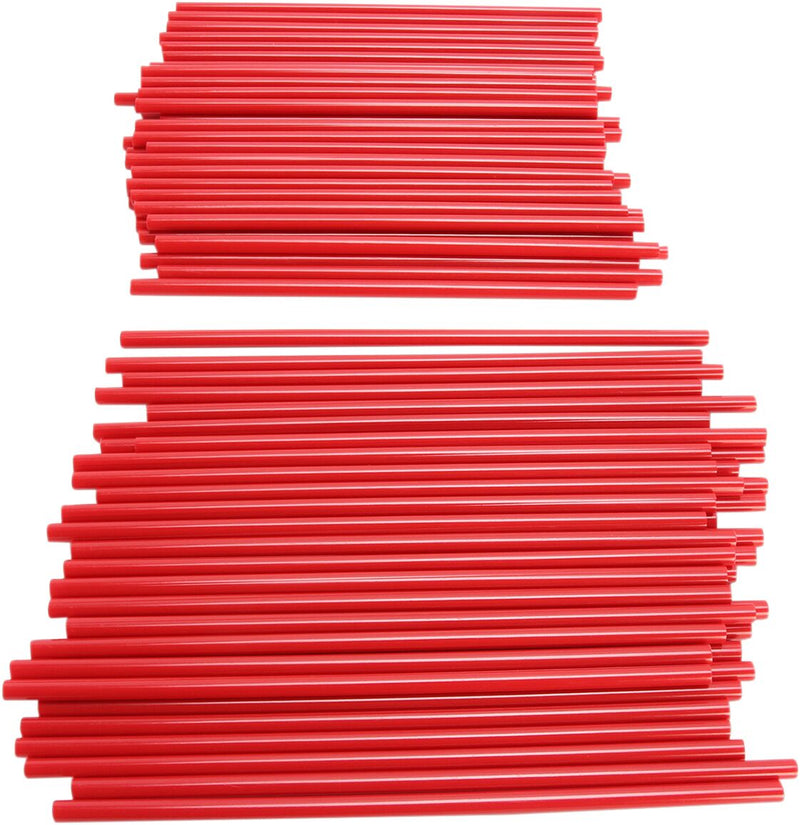 Spockets Spoke Covers Wheel Trim Kit Natural / Red
