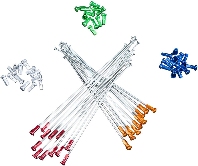 Spoke And Nipple Replacement Kit Aluminum /Orange