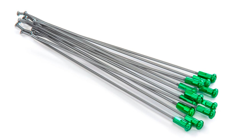 Spoke And Nipple Replacement Kit Aluminum /Green