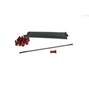 Spoke And Nipple Replacement Kit Black / Red - 19 Inch
