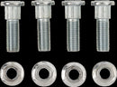 Wheel Stud/Nut Kit Raw / Silver For Yamaha YFM 125 R 2011-2013