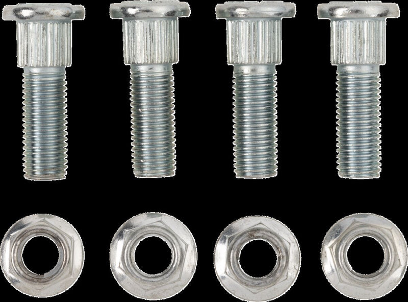 Wheel Stud/Nut Kit Raw / Silver For Yamaha YFM 125 R 2011-2013
