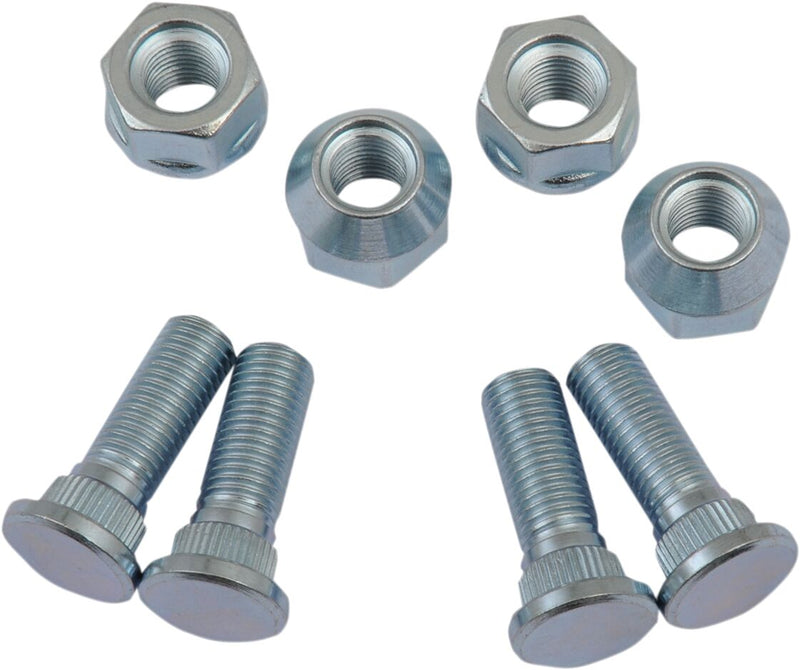 Wheel Stud/Nut Kit Raw / Silver For Yamaha YFM 700 KD 4X4 2016-2019