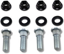 Wheel Stud/Nut Kit Black / Raw / Silver For Yamaha YFM 350 2004