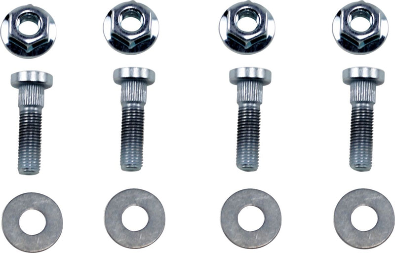 Wheel Stud/Nut Kit Raw / Silver For Kawasaki KVF 750 I 4X4 2011-2019
