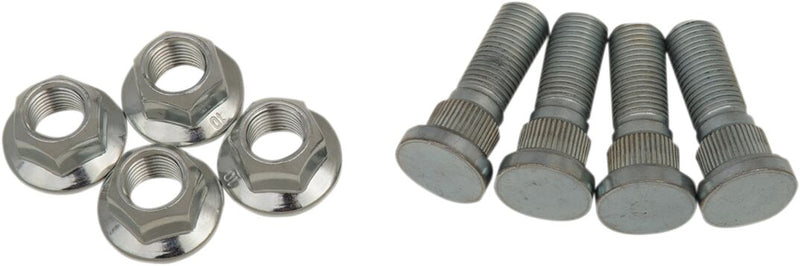 Wheel Stud/Nut Kit Raw / Silver For Kawasaki KAF 1000 4X4 2016-2018