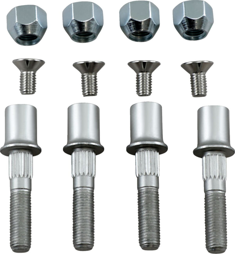 Wheel Stud/Nut Kit Raw / Silver For Can AM (BRP) OUTLANDER 400 EFI 4X4 2013-2014