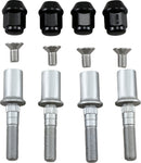 Wheel Stud/Nut Kit Black / Raw / Silver For Can AM (BRP) COMMANDER 1000 EFI 2014-2017