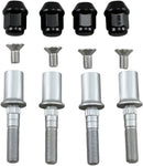 Wheel Stud/Nut Kit Black / Raw / Silver For Can AM (BRP) COMMANDER 1000 EFI 2014-2017